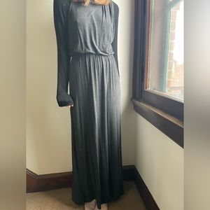 Long grey LOFT dress